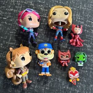 Funko captain marvel fornite brite coco the monkey and other funko